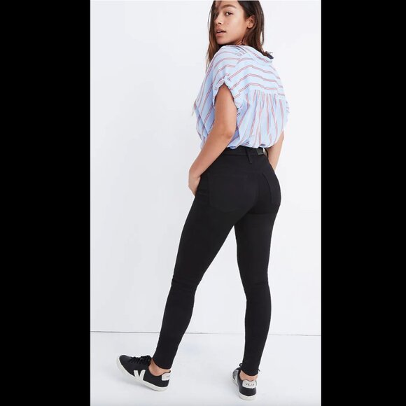 Madewell 10in Curvy 10in High Rise Skinny Jeans - Picture 4 of 7